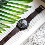Emporio Armani Paolo Chronograph Black Dial Brown Leather Strap Watch For Men - AR11549 Authentic Buy Shop Now