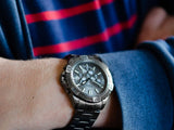 Fossil Garrett Chronograph Grey Dial Grey Steel Strap Watch for Men - FS5621 Authentic Buy Shop Now