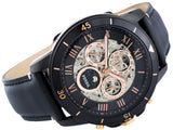 Fossil Grant Sport Automatic Skeleton Black Dial Black Leather Strap Watch for Men - ME3138 Authentic Buy Shop Now