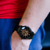 Fossil Neutra Automatic Skeleton Black Dial Black Steel Strap Watch for Men - ME3183 Authentic Buy Shop Now
