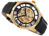Fossil Townsman Automatic Skeleton Black Dial Black Leather Strap Watch for Men - ME3210 Authentic Buy Shop Now