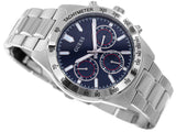 Guess Altitude Chronograph Blue Dial Silver Steel Strap Watch for Men - GW0329G1 Authentic Buy Shop Now