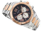 Guess Equity Multifunction Black Dial Two Tone Steel Strap Watch For Men - GW0703G4 Authentic Buy Shop Now