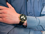 Guess Poseidon Chronograph Black Dial Black Rubber Strap Watch for Men - GW0057G1 Authentic Buy Shop Now