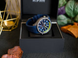 Hugo Boss Globetrotter Blue Dial Blue Silicone Strap Watch for Men - 1513821 Authentic Buy Shop Now
