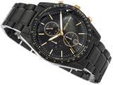 Michael Kors Warren Chronograph Black Dial Black Steel Strap Watch For Men - MK9113 Authentic Buy Shop Now