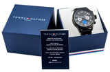 Tommy Hilfiger Decker Quartz Blue Dial Blue Rubber Strap Watch for Men - 1791350 Authentic Buy Shop Now