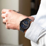 Tommy Hilfiger Justin Chronograph Blue Dial Blue Steel Strap Watch For Men - 1792058 Authentic Buy Shop Now