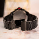 Tommy Hilfiger Blaze Chronograph Black Dial Black Steel Strap Watch For Men - 1792030 Authentic Buy Shop Now