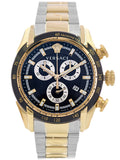Versace V-Ray Chronograph Black Dial Two Tone Steel Strap Watch For Men - VE2I00421 Authentic Buy Shop Now