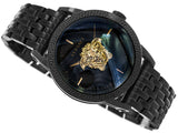 Versace Palazzo Empire Black Dial Black Steel Strap Watch for Men - VERD00518 Authentic Buy Shop Now