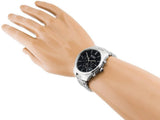 Hugo Boss Commander Black Dial Silver Steel Strap Watch for Men - 1513433 Authentic Buy Shop Now