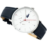 Lacoste Moon Multifunction White Dial Blue Leather Strap Watch for Men - 2010975 Authentic Buy Shop Now