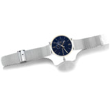 Tommy Hilfiger Brooklyn Quartz Blue Dial Silver Mesh Bracelet Watch for Men - 1791505 Authentic Buy Shop Now