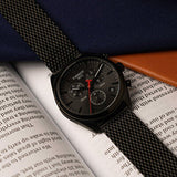 Tissot T Classic PR 100 Chronograph Black Dial Black Mesh Bracelet Watch For Men - T101.417.33.051.00 Authentic Buy Shop Now