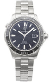 Tag Heuer Aquaracer Caliber 5 Automatic Black Dial Silver Steel Strap Watch for Men - WAK2110.BA0830 Authentic Buy Shop Now