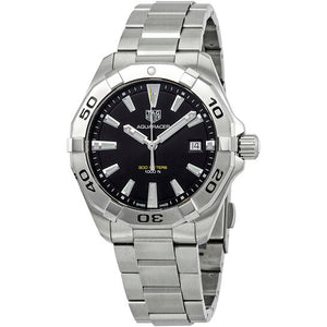 Tag Heuer Aquaracer Black Dial Silver Steel Strap Watch for Men - WBD1110.BA0928 Authentic Buy Shop Now