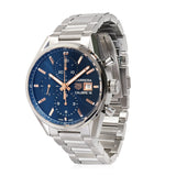 Tag Heuer Carrera Automatic Chronograph Blue Dial Silver Steel Strap Watch for Men - CBK2115.BA0715 Authentic Buy Shop Now
