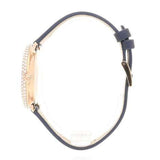 Swarovski Crystal Frost Blue Dial Blue Leather Strap Watch for Women - 5484061 Authentic Buy Shop Now