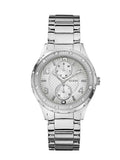 Guess Siren White Dial Silver Steel Strap Watch for Women - W0442L1 Authentic Buy Shop Now