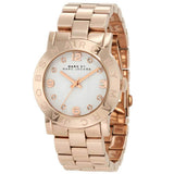 Marc Jacobs Amy White Dial Rose Gold Steel Strap Watch for Women - MBM3077 Authentic Buy Shop Now