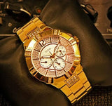 Guess Vista Diamonds Gold Dial Gold Steel Strap Watch for Women - W13573L1 Authentic Buy Shop Now