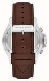 Michael Kors Everest Chronograph Black Dial Brown Leather Strap Watch For Men - MK9054 Authentic Buy Shop Now