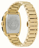 Versace Dominus Chronograph Black Dial Gold Steel Strap Watch For Men - VE6H00523 Authentic Buy Shop Now