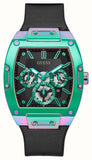 Guess Phoenix Multifunction Black Dial Black Rubber Strap Watch for Men - GW0202G5 Authentic Buy Shop Now