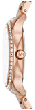 Michael Kors Sage Three-Hand Mother of Pearl White Dial Rose Gold Steel Strap Watch for Women - MK4806 Authentic Buy Shop Now