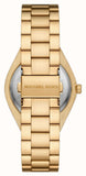 Michael Kors Lennox Analog Blue Dial Gold Steel Strap Watch for Women - MK7460 Authentic Buy Shop Now