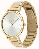 Coach Charles Silver Dial Gold Steel Strap Watch for Men - 14602430 Authentic Buy Shop Now