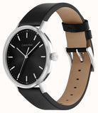Calvin Klein City Quartz Black Dial Black Leather Strap Watch for Men - K2G2G1C1 Authentic Buy Shop Now