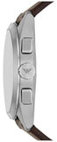 Emporio Armani Claudio Chronograph Brown Dial Brown Leather Strap Watch For Men - AR11482 Authentic Buy Shop Now