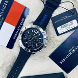 Tommy Hilfiger Sport Multifunction Black Dial Black Rubber Strap Watch for Men - 1791143 Authentic Buy Shop Now