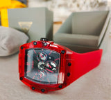 Guess Phoenix Multifunction Black Dial Red Rubber Strap Watch for Men - GW0203G5 Authentic Buy Shop Now