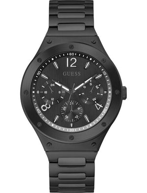 Guess Scope Multifunction Black Dial Black Steel Strap Watch for Men - GW0454G3 Authentic Buy Shop Now