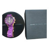 Marc Jacobs Rock Chronograph Purple Dial Purple Silicone Strap Watch for Women - MBM2549 Authentic Buy Shop Now