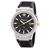 Salvatore Ferragamo F-80 Black Dial Black Rubber Strap Watch For Men - SFHY00120 Authentic Buy Shop Now