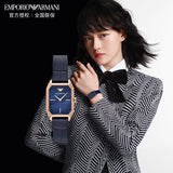 Emporio Armani Gioia Quartz Mother of Pearl Blue Dial Blue Leather Strap Watch For Women - AR11426 Authentic Buy Shop Now