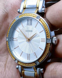 Guess Park Ave Silver Dial Two Tone Steel Strap Watch for Women - W0636L1 Authentic Buy Shop Now
