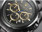 Maserati Successo Chronograph Gray Dial Gray Steel Strap Watch For Men - R8873621007 Authentic Buy Shop Now