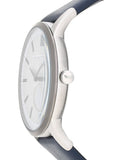 Emporio Armani Renato White DIal Blue Leather Strap Watch For Men - AR11119 Authentic Buy Shop Now
