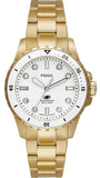 Fossil Blue Dive Three Hand White Dial Gold Steel Strap Watch For Women - ES5350 Authentic Buy Shop Now