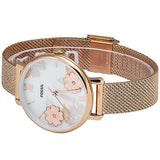 Fossil Jacqueline Three-Hand White Dial Rose Gold Mesh Bracelet Watch for Women - ES4534 Authentic Buy Shop Now