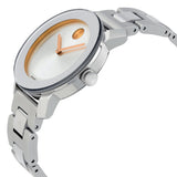 Movado Bold Silver Dial Silver Steel Strap Watch For Women - 3600084 Authentic Buy Shop Now