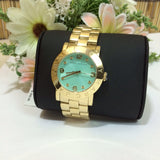 Marc Jacobs Amy Blue Dial Gold Steel Strap Watch for Women - MBM3301 Authentic Buy Shop Now