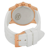 Guess Confetti Crystal Rose Gold Dial White Silicone Strap Watch For Women - W1098L5 Authentic Buy Shop Now