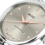 Mido Baroncelli III Automatic Silver Dial Silver Steel Strap Watch For Women - M7600.4.21.1 Authentic Buy Shop Now
