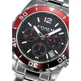 Coach Kent Black Dial Silver Steel Strap Watch for Men - 14602556 Authentic Buy Shop Now